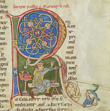 Cologny, Fondation Martin Bodmer, MS 127, fol. 244r (late 12th century)