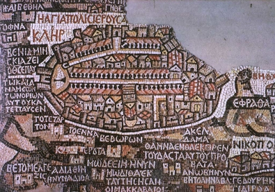 Fig. 4 - Jerusalem portion of the Madaba Map