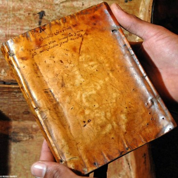 Book bound in human skin (early 17th century)