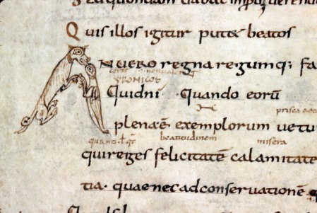 Alençon, Bibliothèque municipale, MS 12, fol. 21v (9th century)