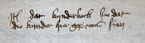 Erfgoed Leiden, HGW, Archiefnr. 519, Inv. nr. 3384, booklet (15th century)